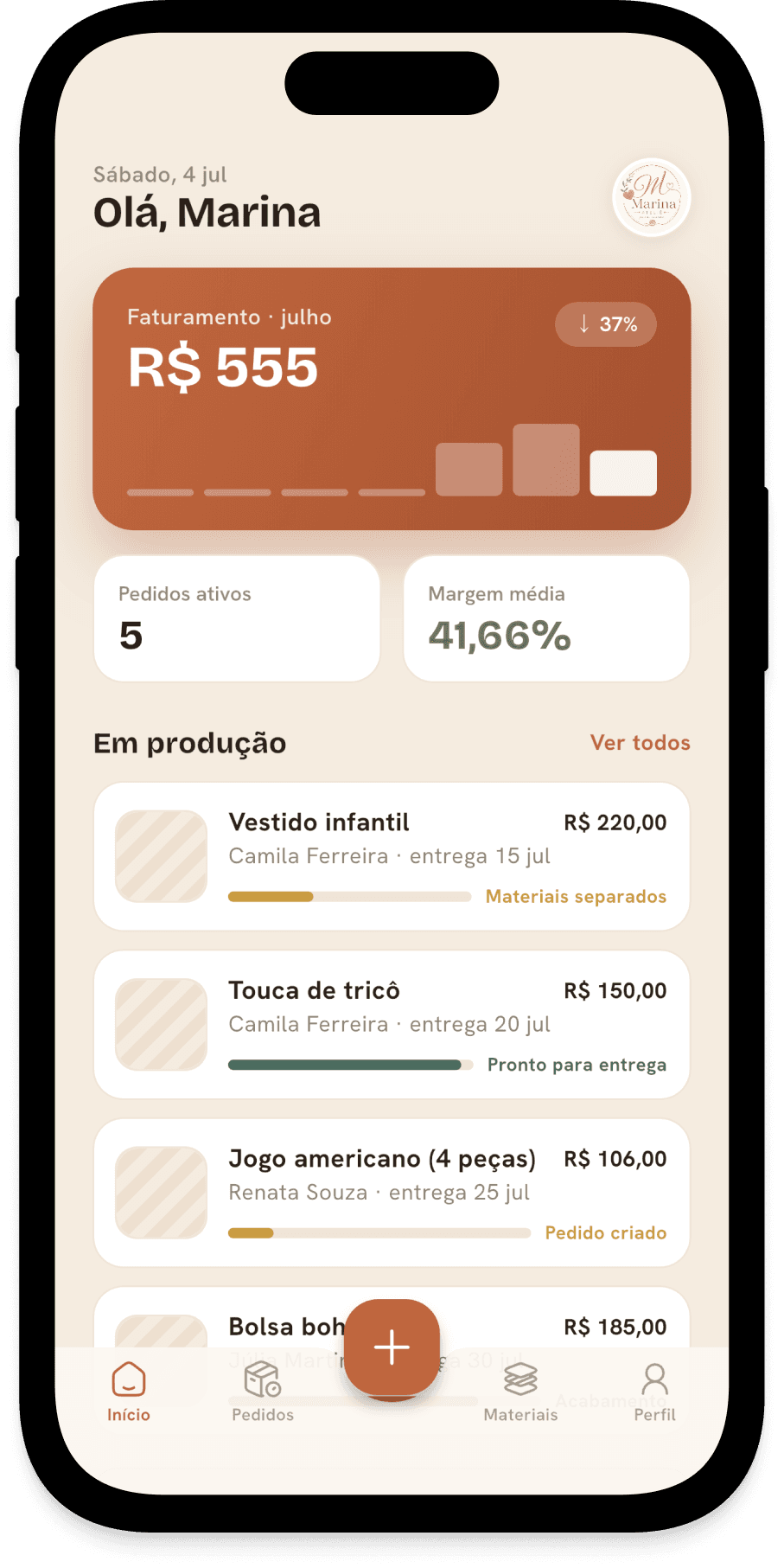 Tela inicial do app ValorArtê